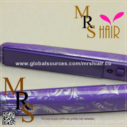 Purple Color Mini Straightening Irons, Portable Ceramic Hair Straighteners